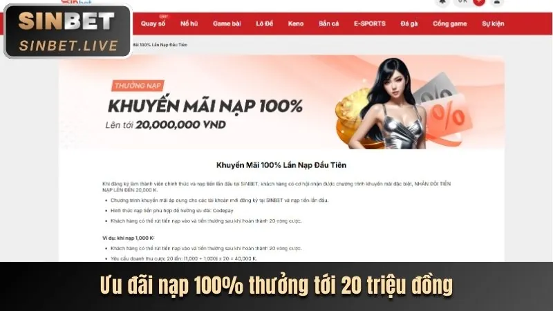 Thưởng nạp lần đầu cho người chơi đá gà